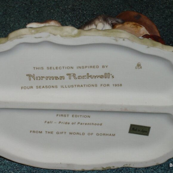 Gorham Norman Rockwell "Pride of Parenthood" Figurine With Box - CHRISTMAS GIFT! - Picture 9 of 9